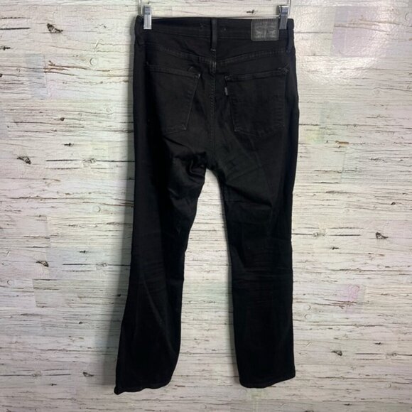 Levis Jeans 725 High Rise Bootcut Women's Size 28 black  Denim Stretch - Picture 6 of 7